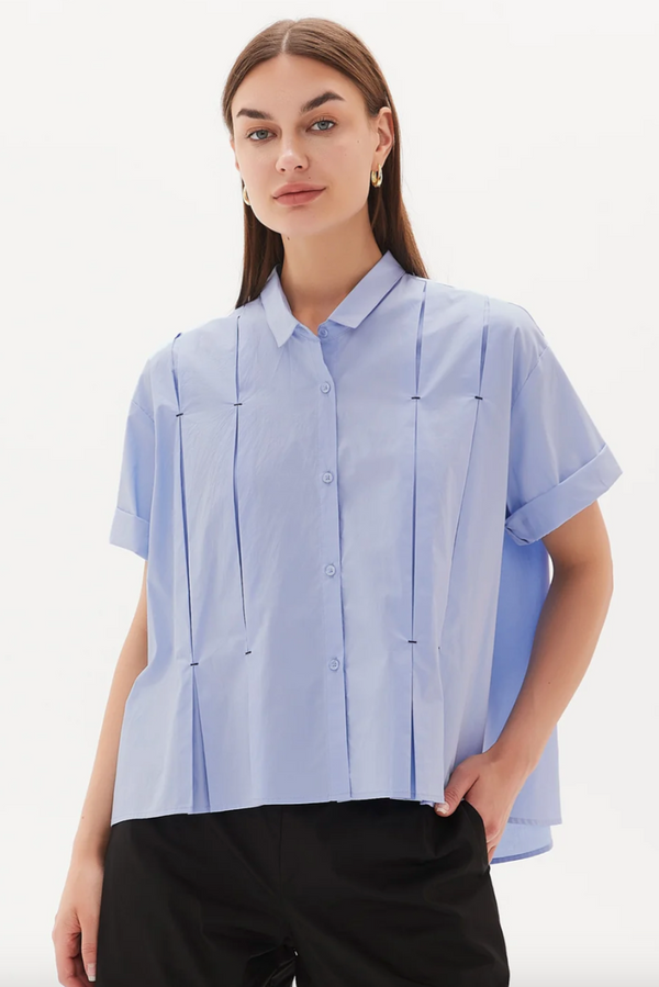Inverted Pleat Detail Shirt