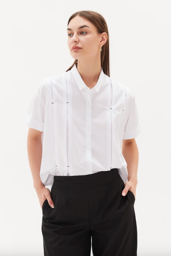 Inverted Pleat Detail Shirt