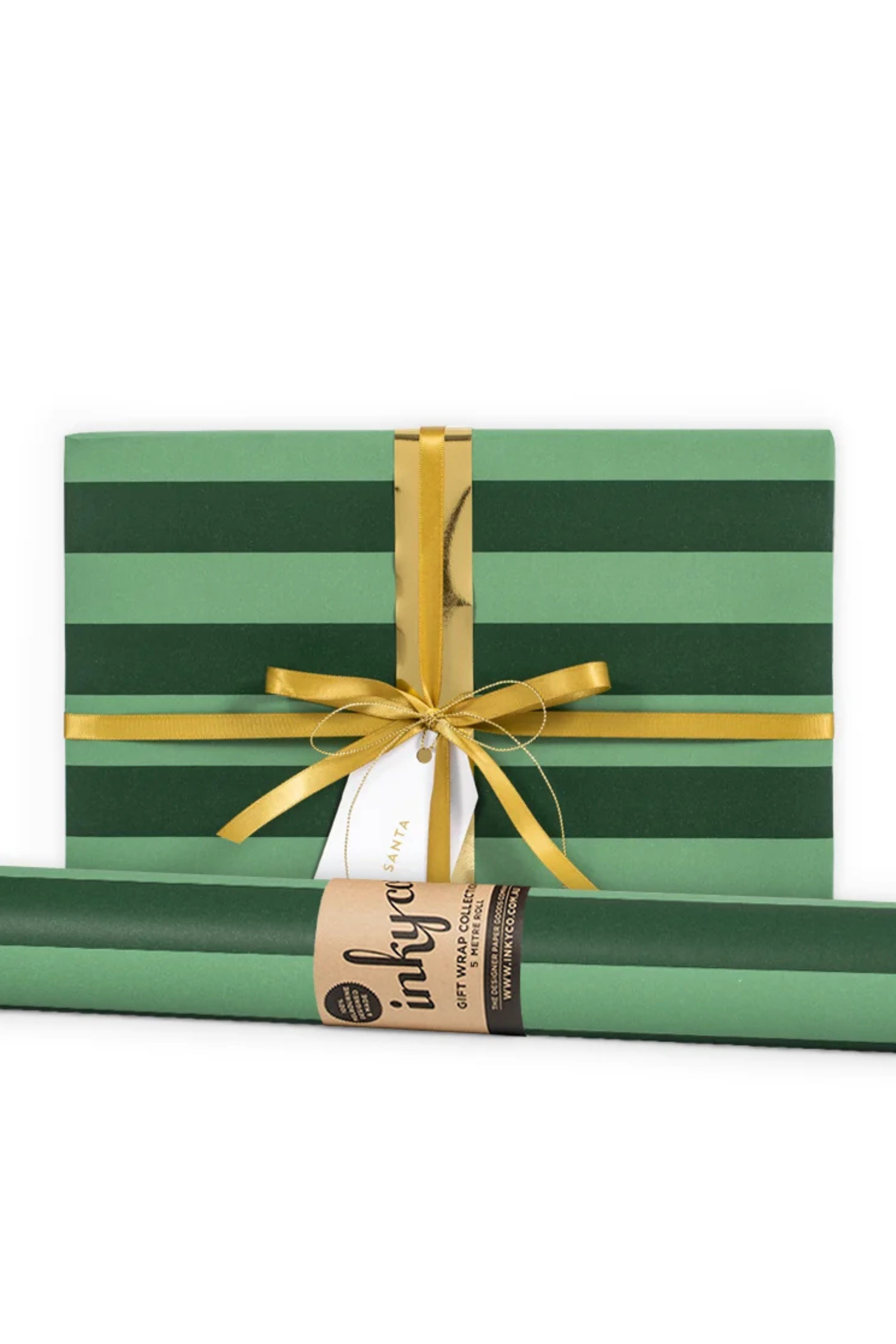 Wrapping Paper - Stripe Green
