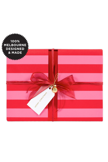Wrapping Paper - Stripe Pink