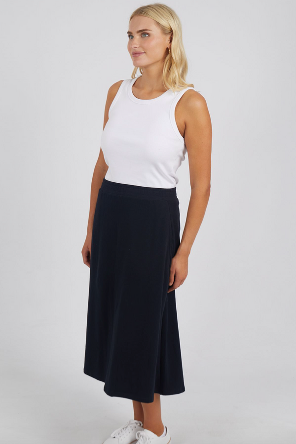 Ivy Fleece Skirt - Black