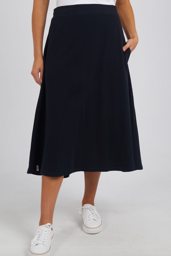 Ivy Fleece Skirt - Black