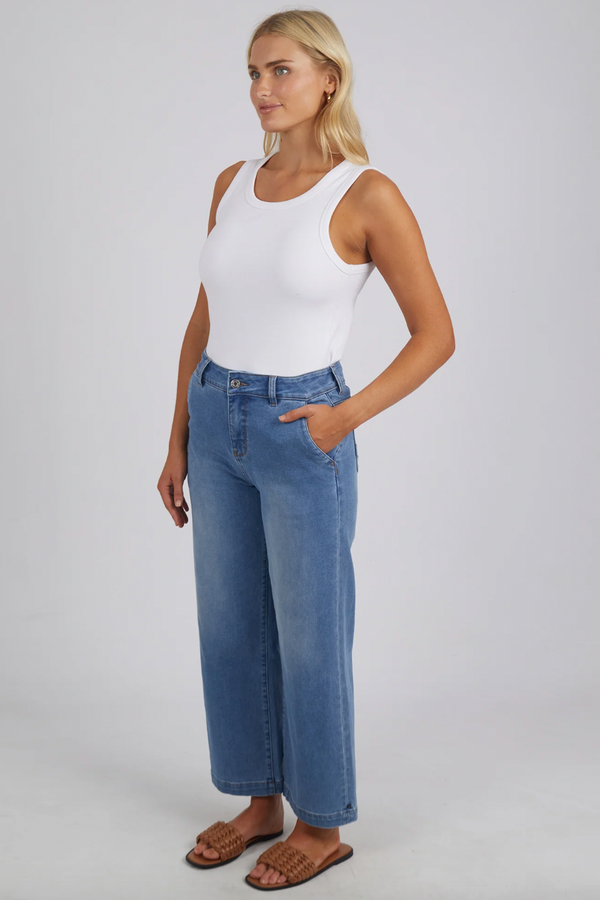Izzy Wide Leg Jean - Lt Blue