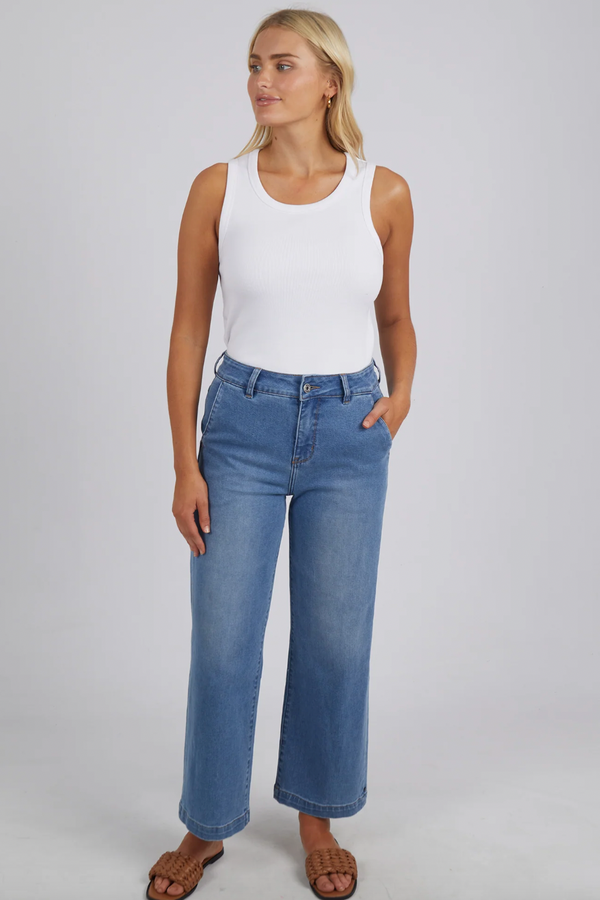 Izzy Wide Leg Jean - Lt Blue