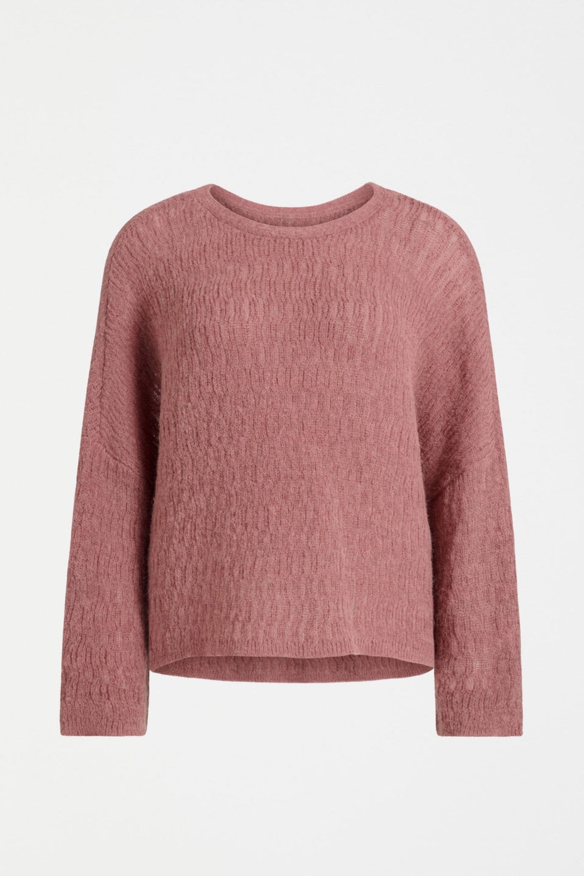 Elk Agna Pattern Sweater - Rosewood