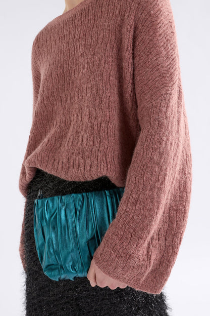 Elk Agna Pattern Sweater - Rosewood