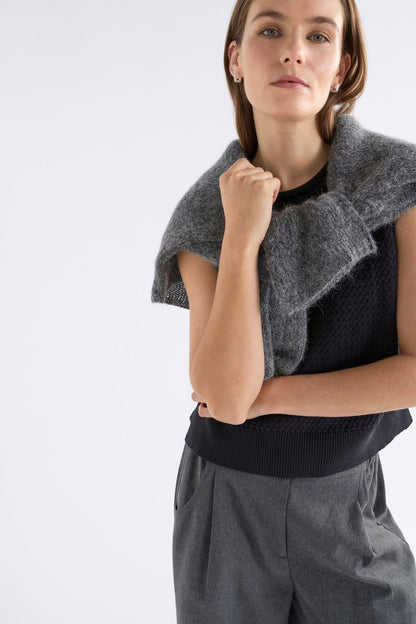 Elk Naya Knit Vest - Black