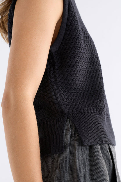 Elk Naya Knit Vest - Black