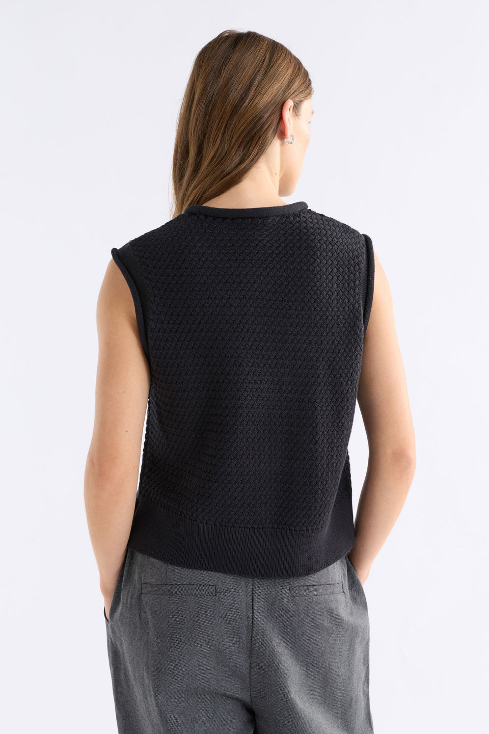 Elk Naya Knit Vest - Black