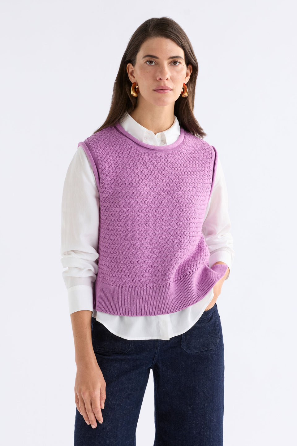 Elk Naya Knit Vest - Violet