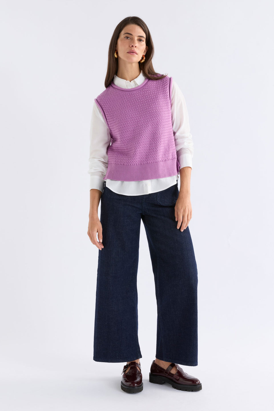Elk Naya Knit Vest - Violet