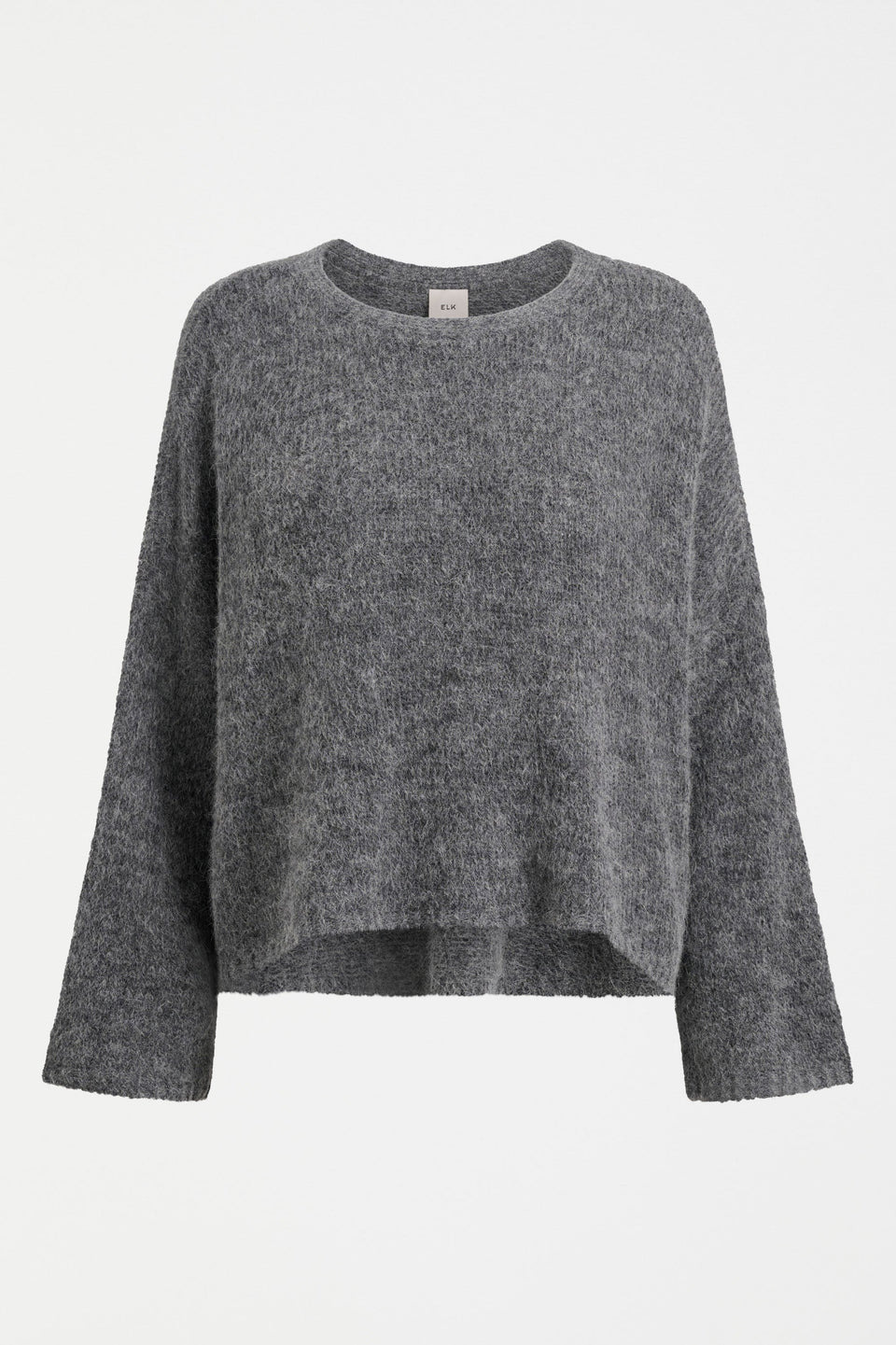 Elk Agna Sweater - Mid Grey Marle