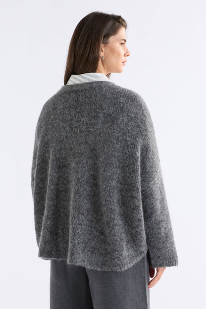 Elk Agna Sweater - Mid Grey Marle