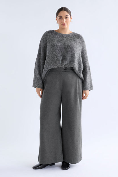 Elk Agna Sweater - Mid Grey Marle