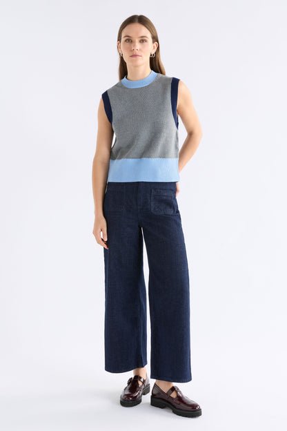 Elk Bolsa Knit Vest - Grey Marle
