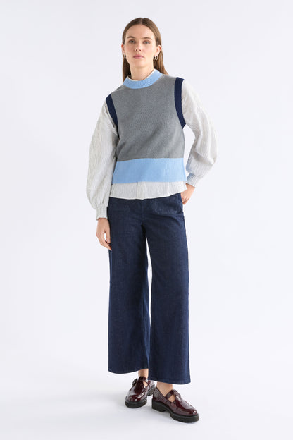 Elk Bolsa Knit Vest - Grey Marle