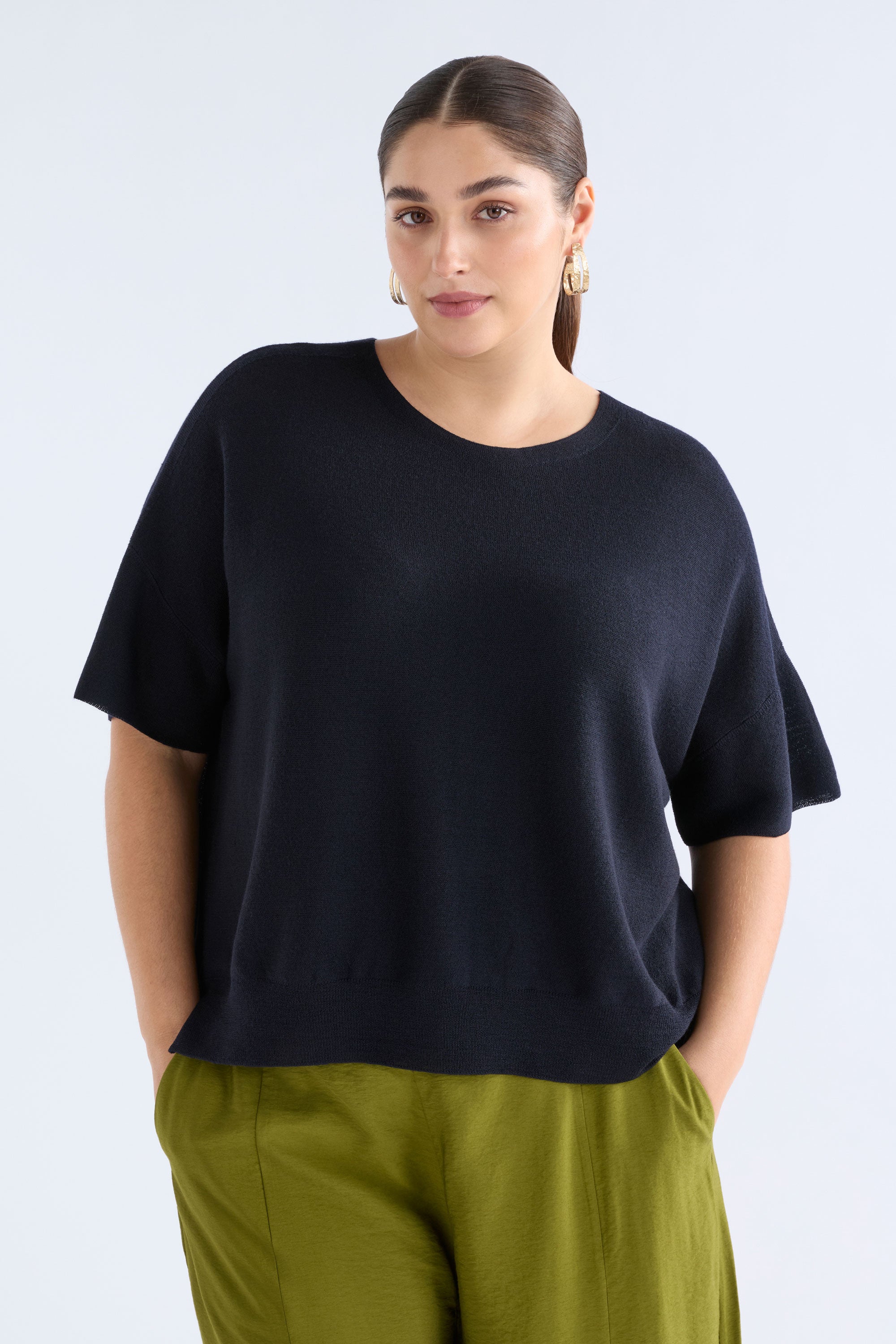 Elk Kita Knit Top - Midnight