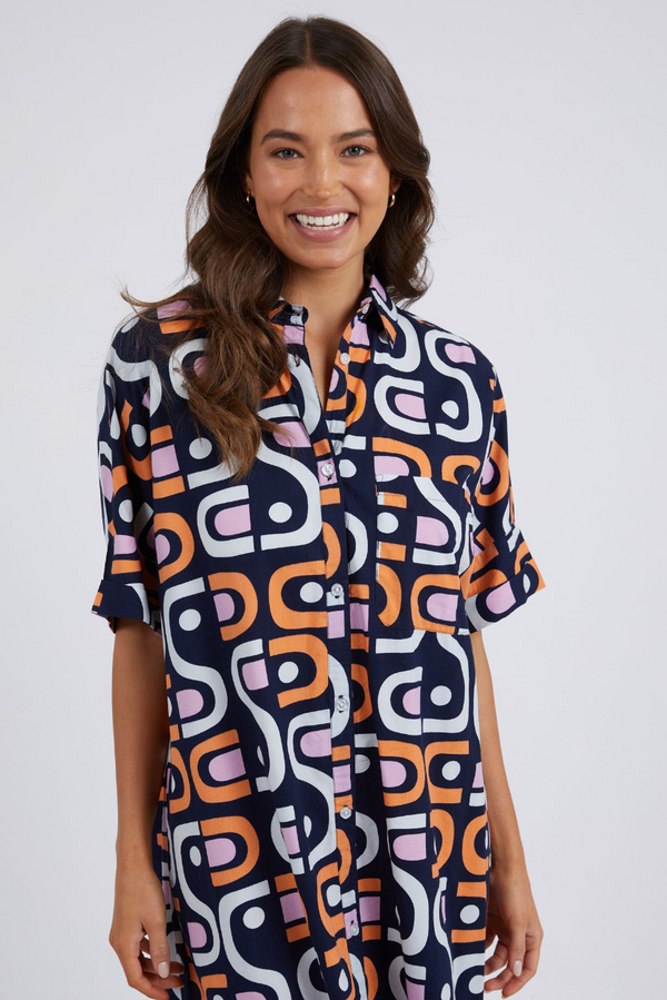 Kirby Geo Shirt Dress