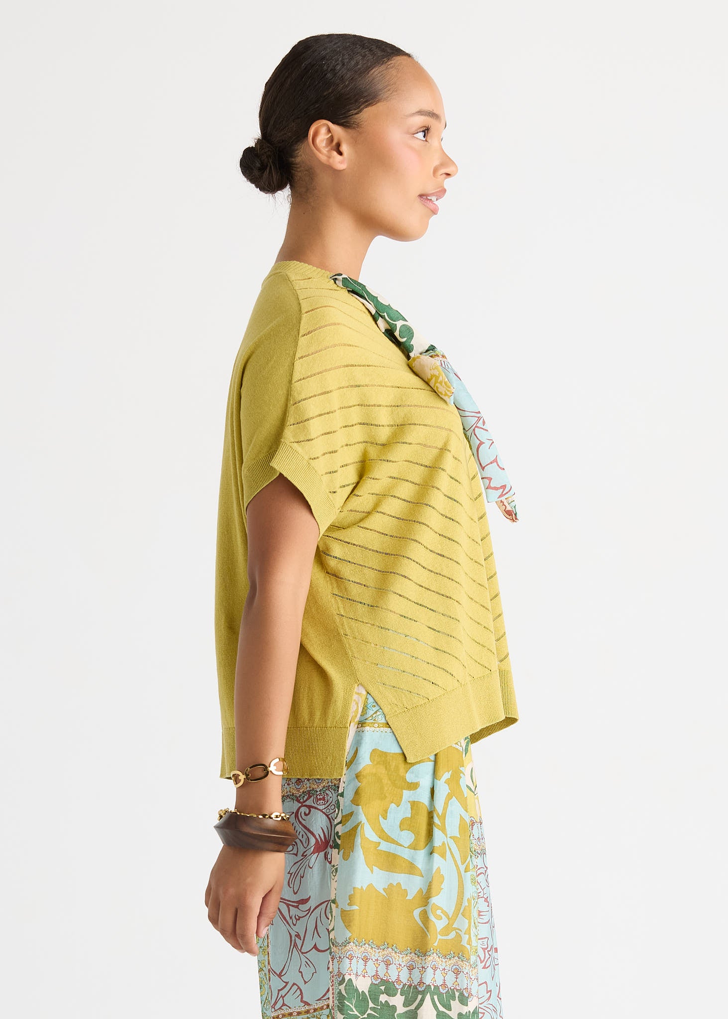 Scarf Detail Top - Acacia
