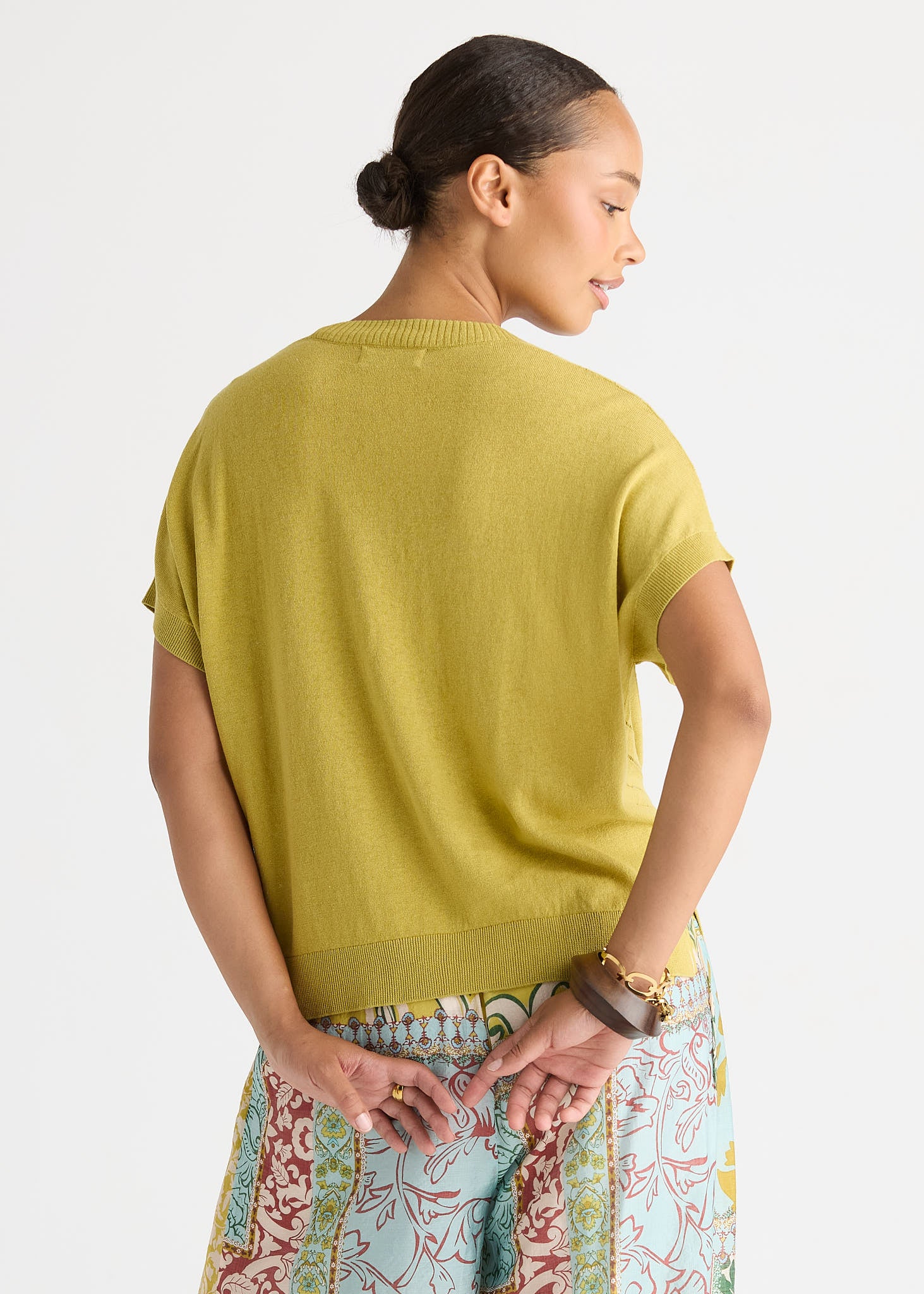 Scarf Detail Top - Acacia