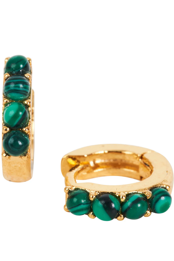 Legacy Earrings - Malachite Cuff