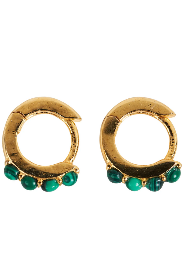 Legacy Earrings - Malachite Cuff