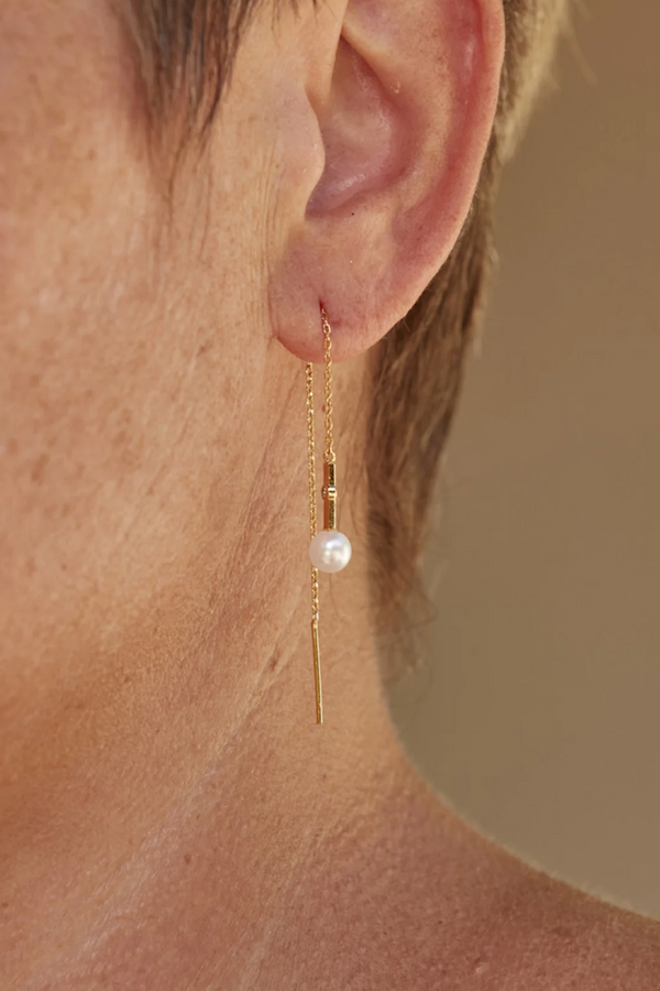 Legacy Earring - Pearl Chain