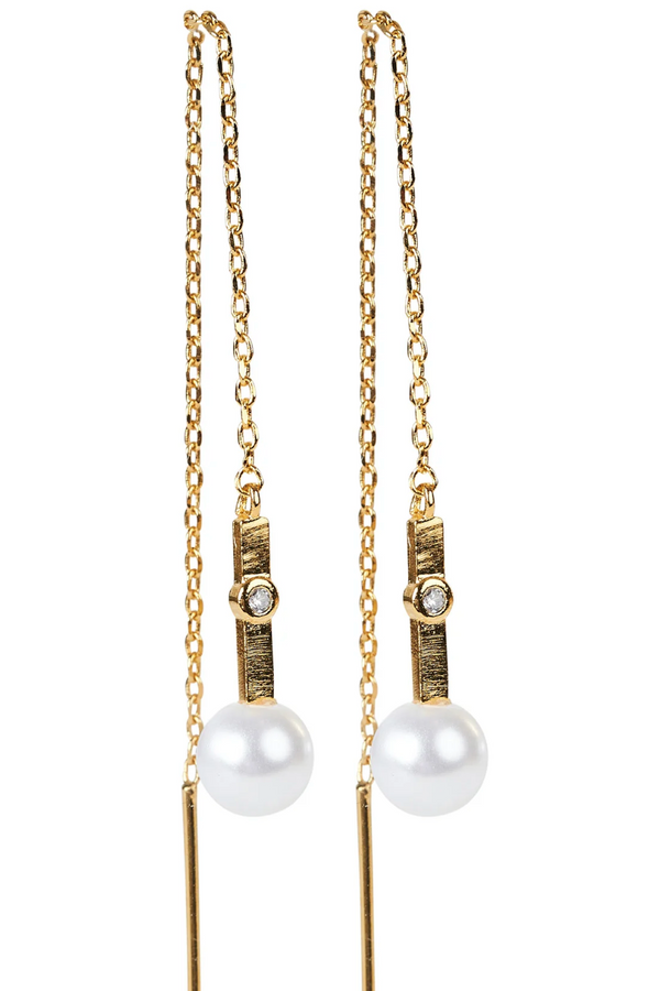 Legacy Earring - Pearl Chain