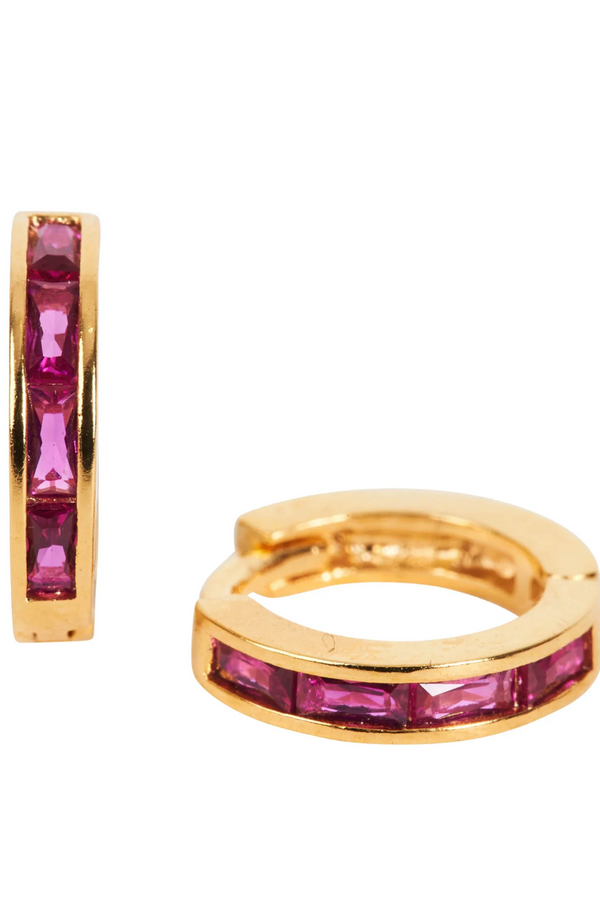 Legacy Earring - Ruby Hoop