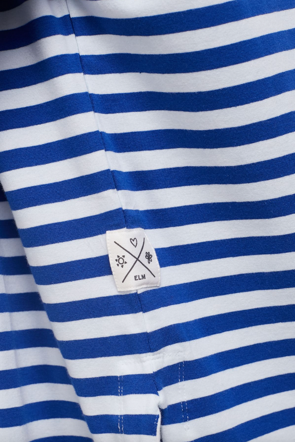 Lauren L/S Tee - Cob/Wh Stripe