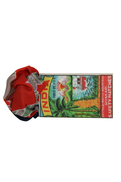 Les Belles Vagabondes Mini Agadir Scarf- Marine Navy