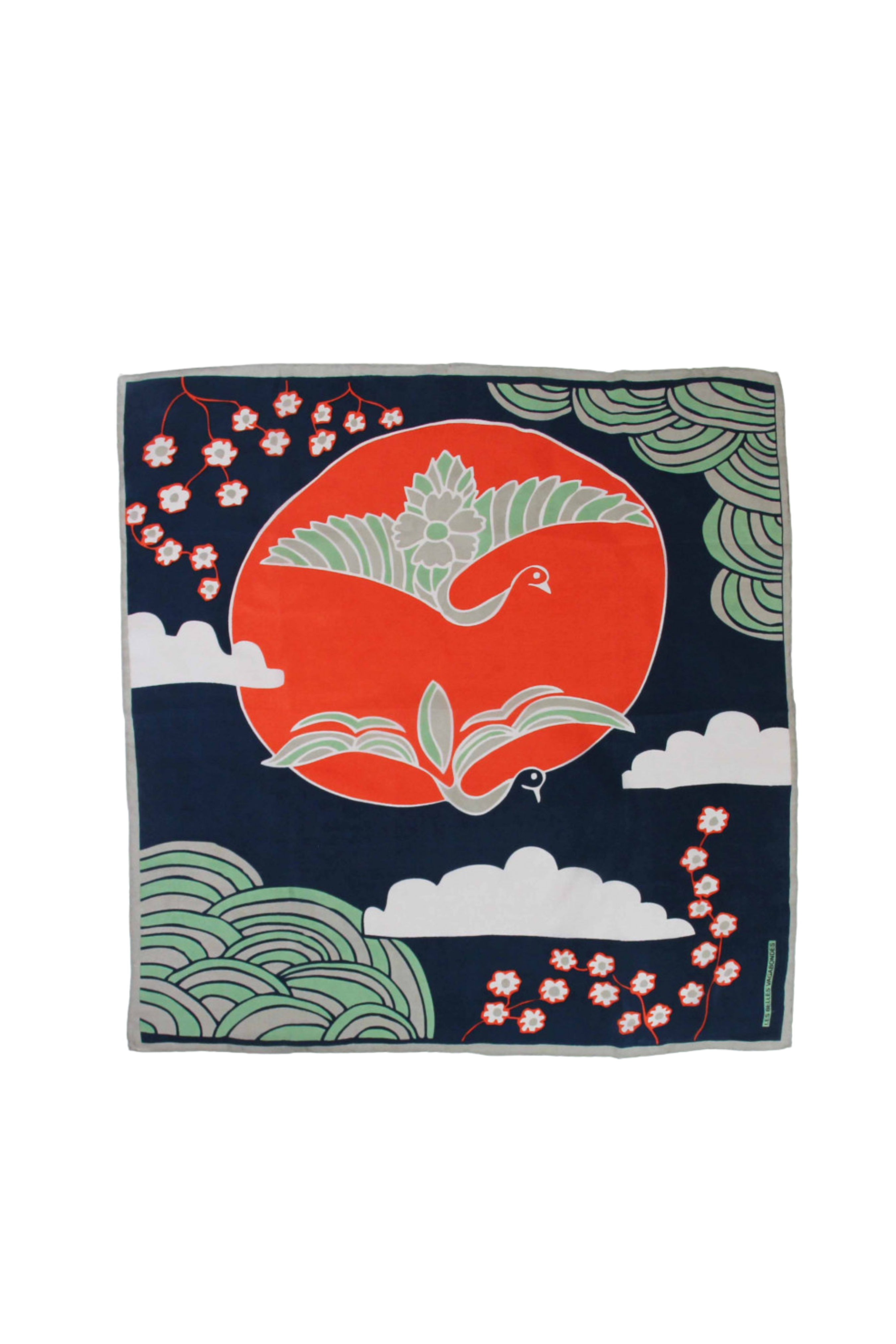 Les Belles Vagabondes Mini Agami Scarf - Marine Navy