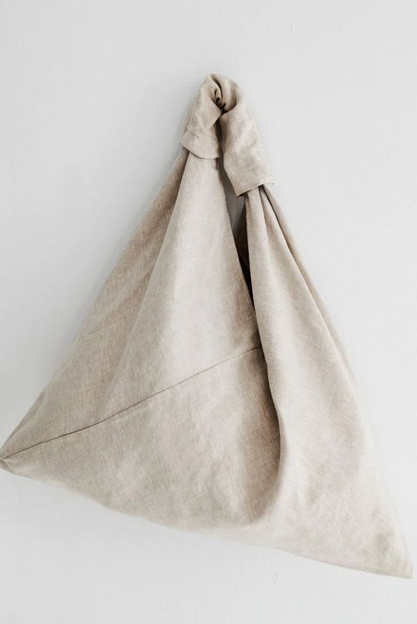 Linen Shoulder Bag - Natural