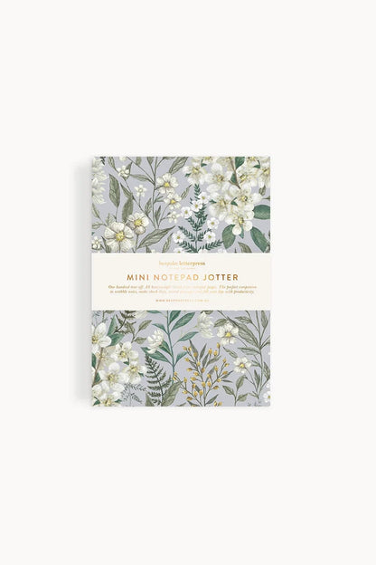 Notepad Mini Jotter - Ivory Garden