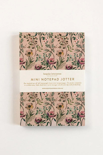 Notepad Mini Jotter - Dancing Poppies