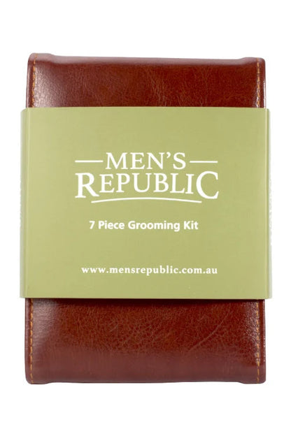 Men's Grooming Kit - 7 Piece Foldable Travel Case