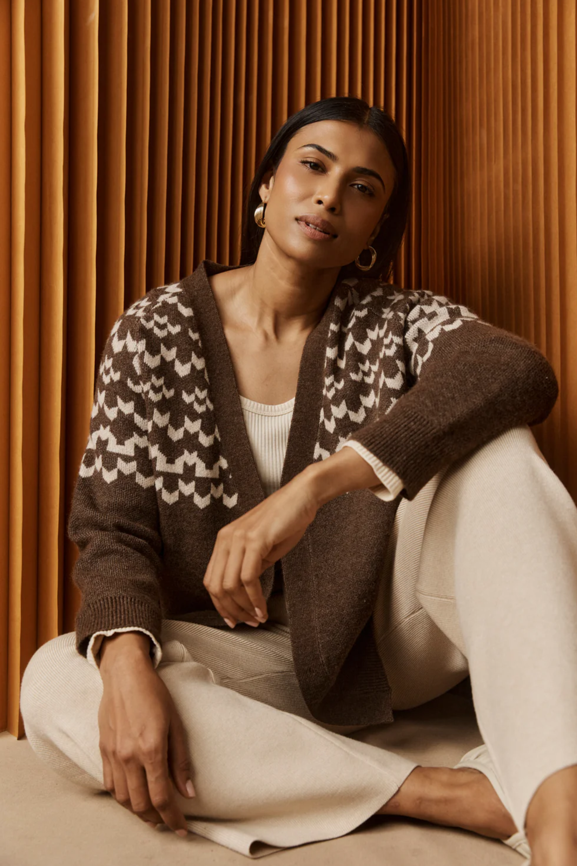 Maasai Cardigan - Cocoa/Dune