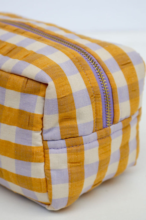 Dopp Kit - Mango Seersucker