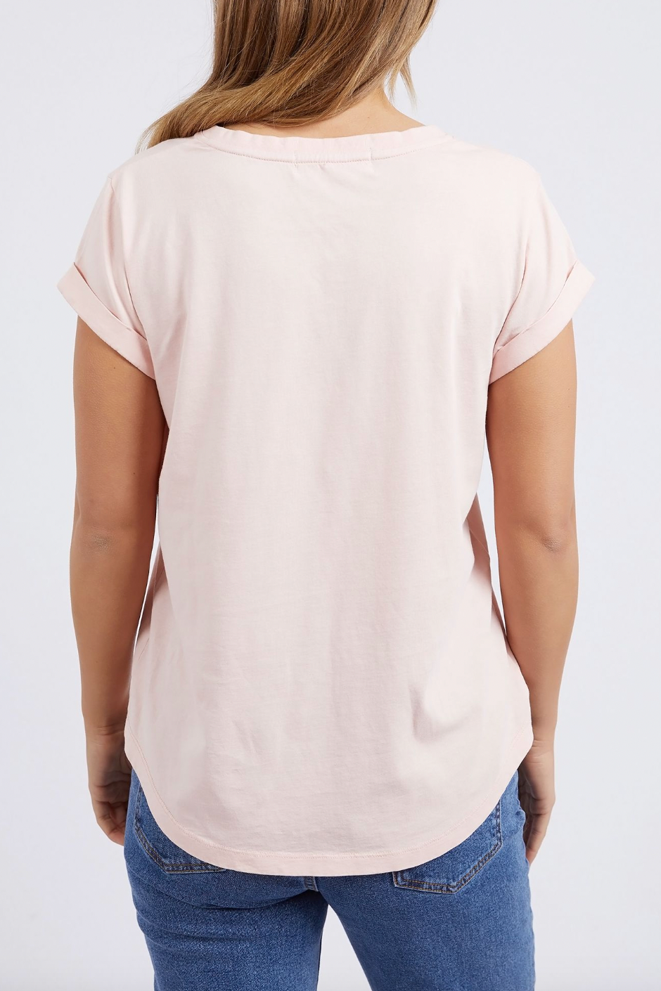 Foxwood Manly Vee Tee - Peach Pink