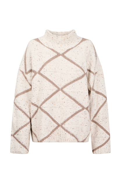 McKenna Diamond Jumper - Ivory