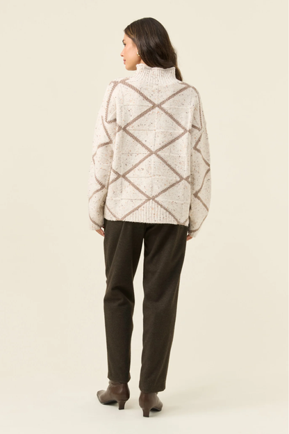 McKenna Diamond Jumper - Ivory