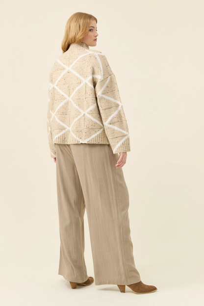 McKenna Diamond Jumper - Stone