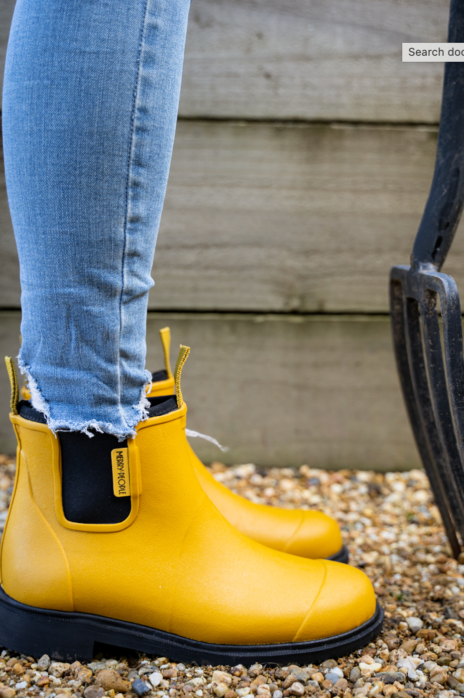 Merry People Bobbi Gumboots/Rainboots - Mustard