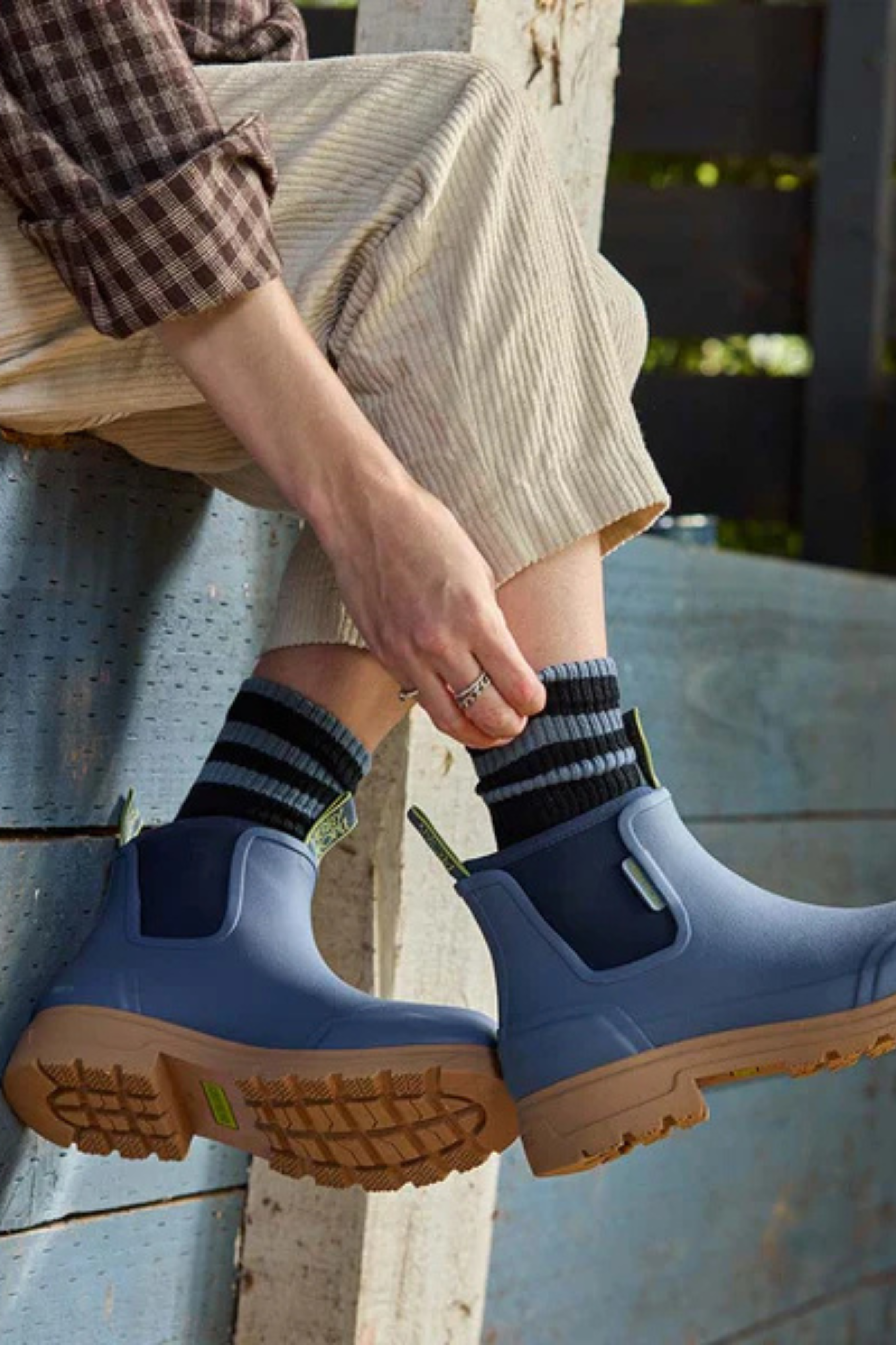 Merry People Oberon Gumboots/Rainboots - Storm Blue