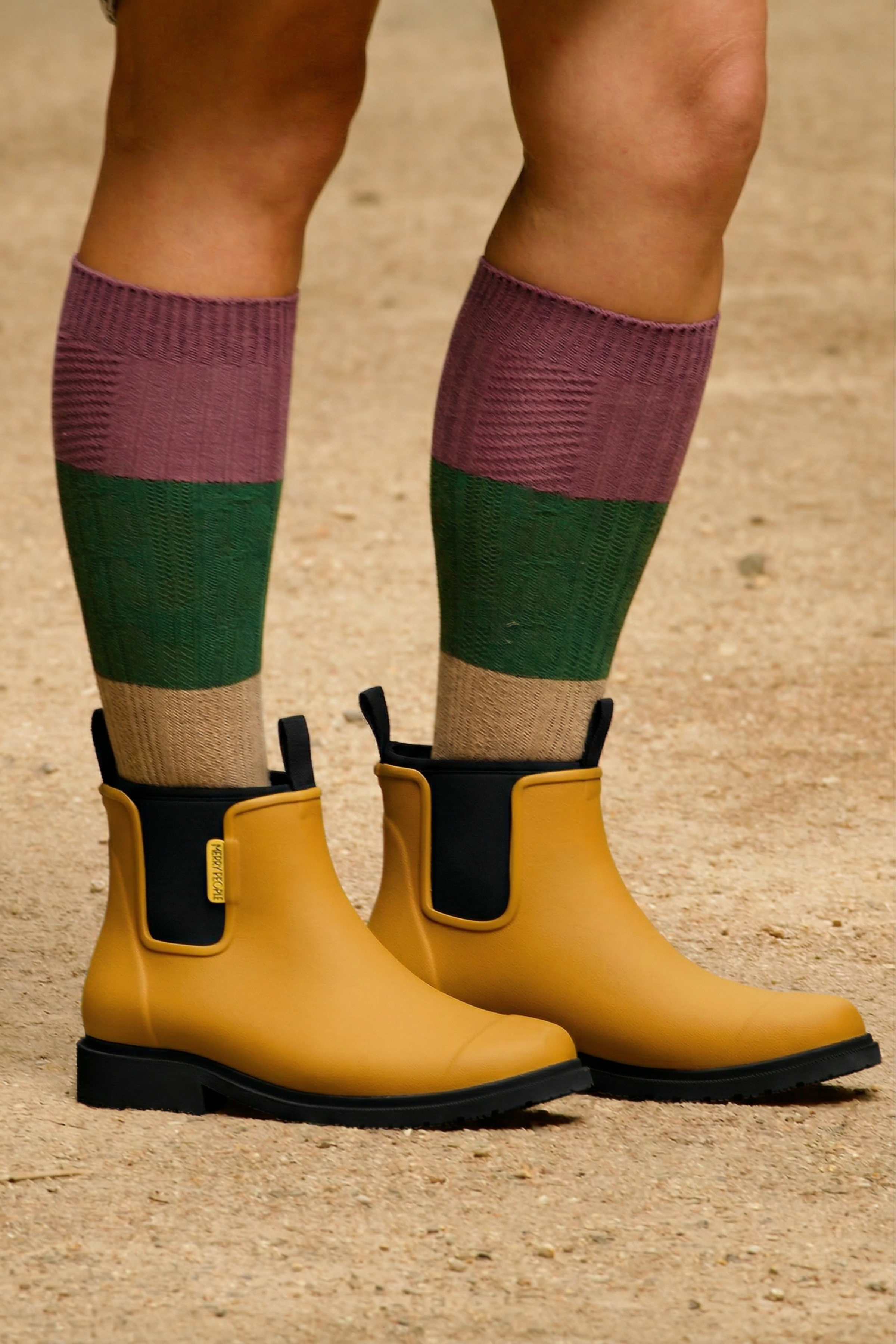 Merry People Bobbi Gumboots/Rainboots - Mustard