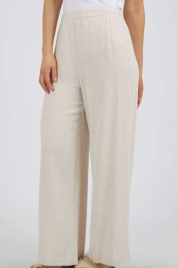 Mia Wide Leg Pant - Beige