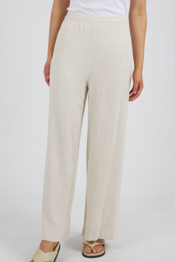 Mia Wide Leg Pant - Beige