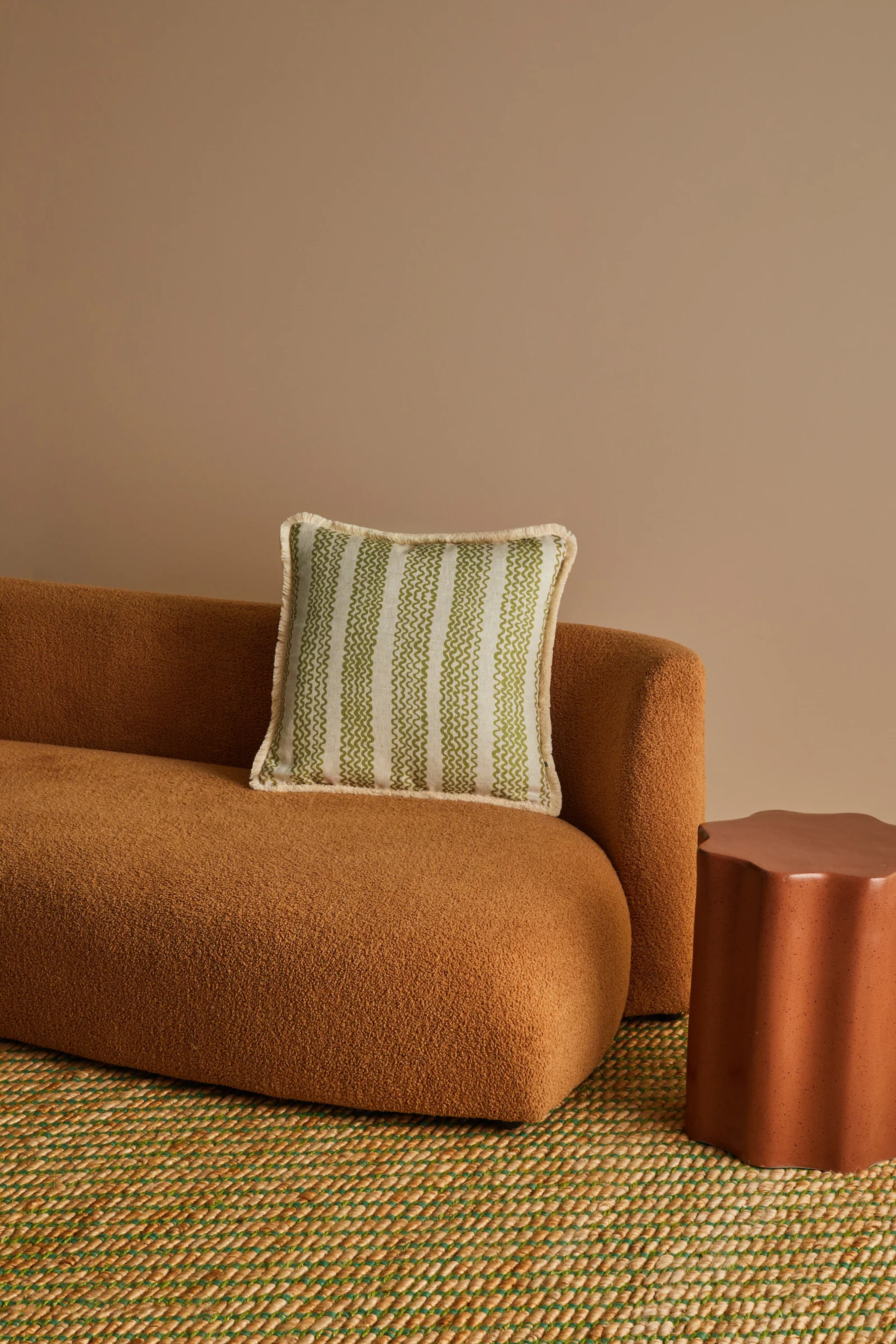 Mini Wave Cushion Olive - 50cm