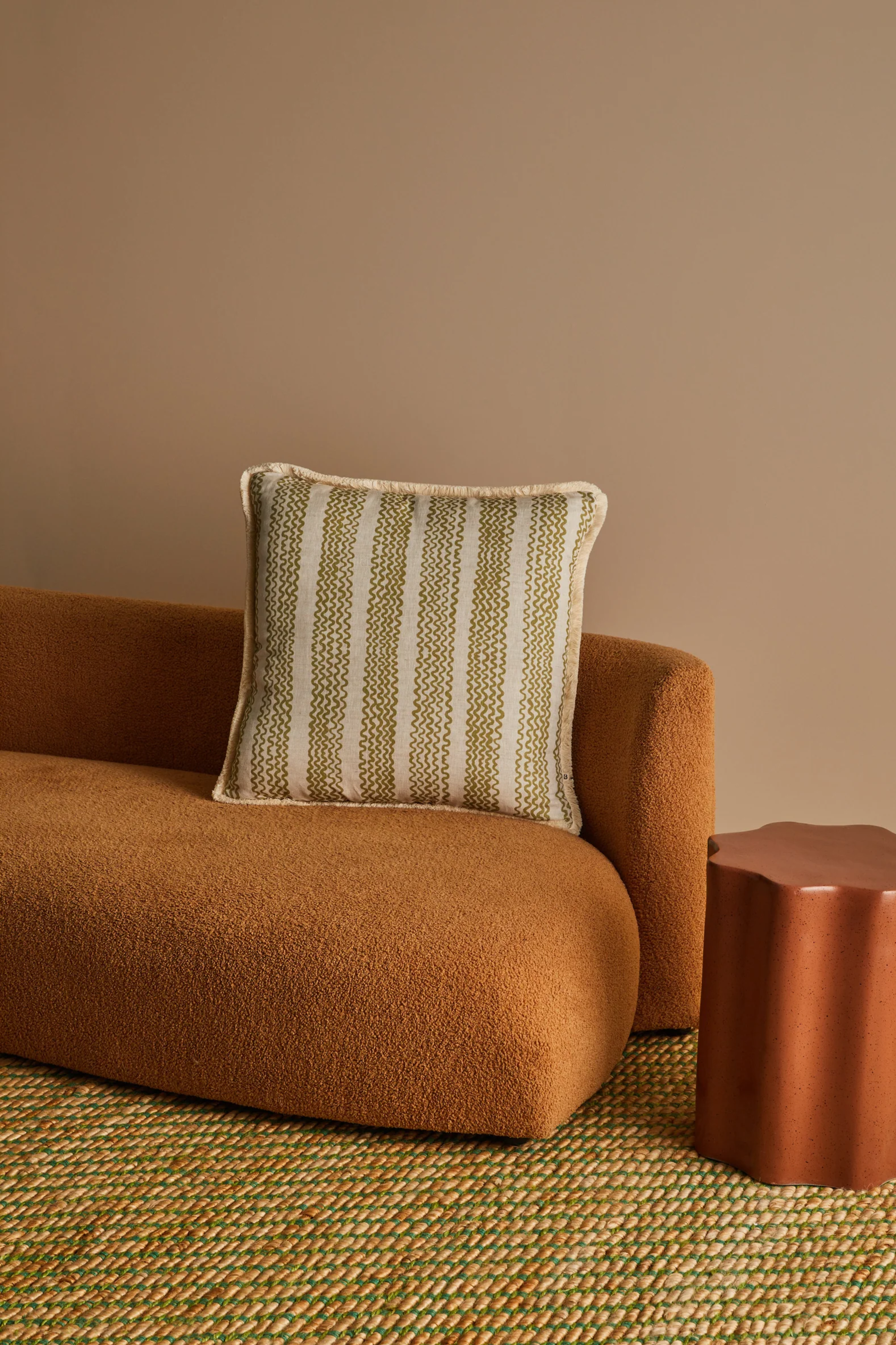 Mini Wave Cushion Olive - 60cm