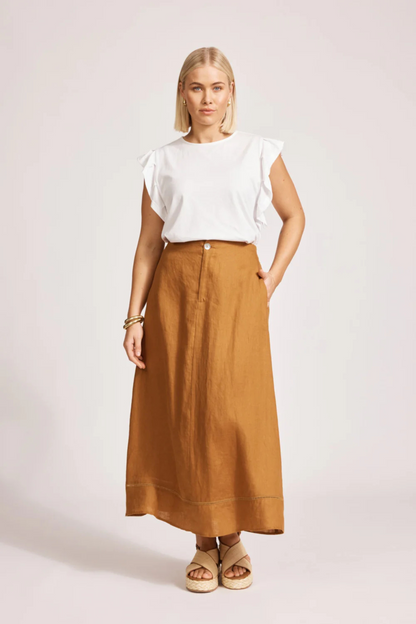 Miramar Maxi Skirt - Caramel